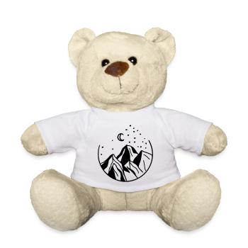 BERGE IM KREIS gezeichnet - Teddy - Weiß - Vorne