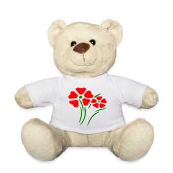 Frühling, Blumen, Garten, Flowers - Teddy - Weiß - Vorne