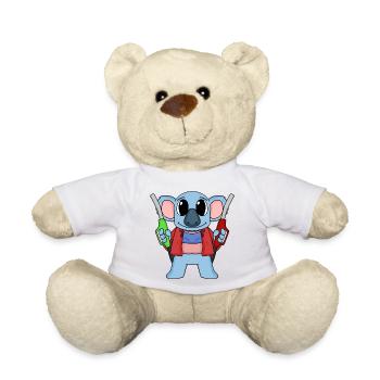 Tankwart Koala Tankstelle - Teddy - Weiß - Vorne