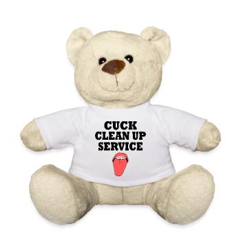 Cuckold cuck clean up service - Teddy - Weiß - Vorne