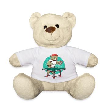 Nerz Tischtennis - Teddy - Weiß - Vorne