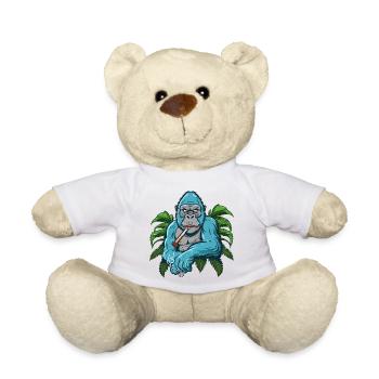 Stumpfer Gorilla - Teddy - Weiß - Vorne