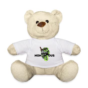 Skull with snake - Teddy Bear - white - Front