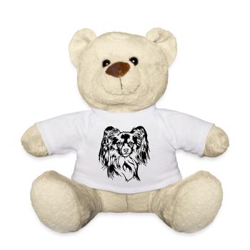 Papillon Portrait Chiens Chien Wilsigns - Nounours - blanc - Devant