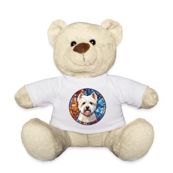 West Highland White Terrier Hunderasse Aquarell G - Teddy - Weiß - Vorne