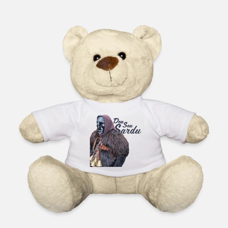 Sardischer Maskenlook mit Pelz - Teddy - Weiß