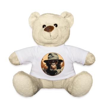Singe Sérieux #1 - Nounours - blanc - Devant