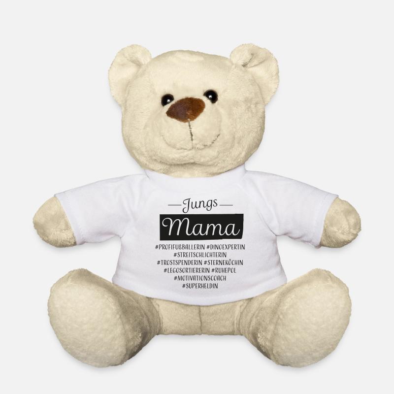 Jungs Mama Jungsmama schwarz - Teddy - Weiß