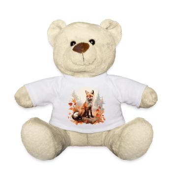 Fuchs im Herbst - Teddy - Weiß - Vorne