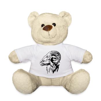 Goat, Sheep Goat, Animal, Sheep, Goat, Wilsigns - Teddy Bear - white - Front