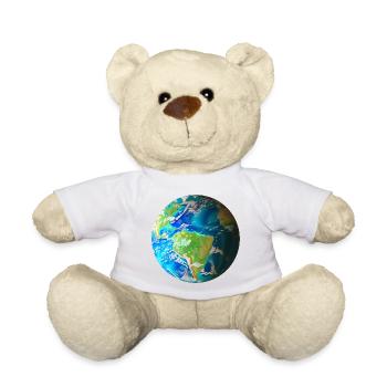 Welt in deinen Händen - Entdecke den Globus - Teddy - Weiß - Vorne