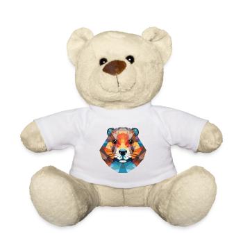Murmeltier Bunte Aquarell-Tierillustration - Teddy - Weiß - Vorne