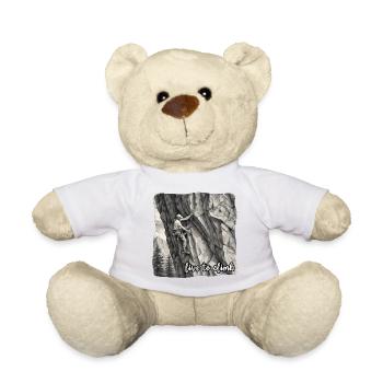 Escalade / Paroi rocheuse / Montagne / Montagne / Plein air / Courage - Nounours - blanc - Devant