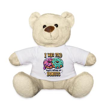 On m’a dit qu’il y avait des beignets - Nounours - blanc - Devant