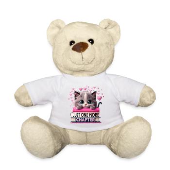 Encore un chapitre, Bookworm Cat - Nounours - blanc - Devant