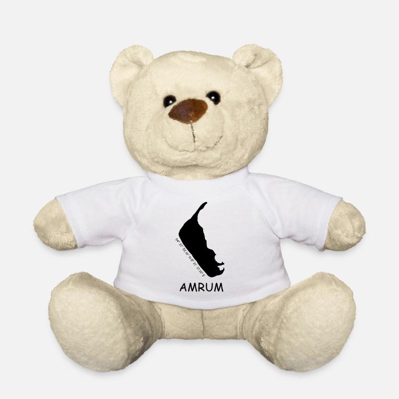 Amrum Koordinaten - Teddy - Weiß