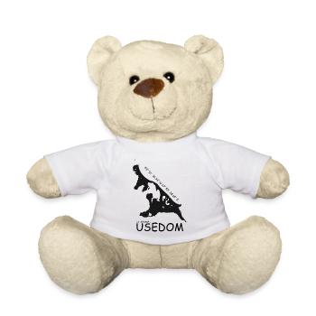 Usedom Koordinaten - Teddy - Weiß - Vorne