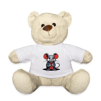Souris / Animal / Mignon / Animal de compagnie / Rongeur - Nounours - blanc - Devant