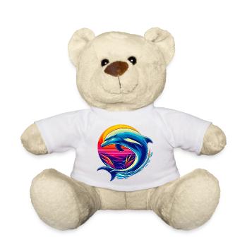 Dauphin - Nounours - blanc - Devant