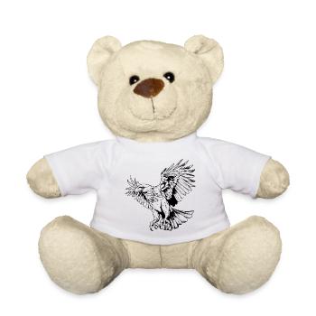 Oiseau de proie - Nounours - blanc - Devant