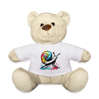 Escargot / Animal / Ramper / Visqueux / Lent - Nounours - blanc - Devant