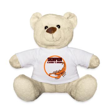 Zodiaque Scorpion - Nounours - blanc - Devant