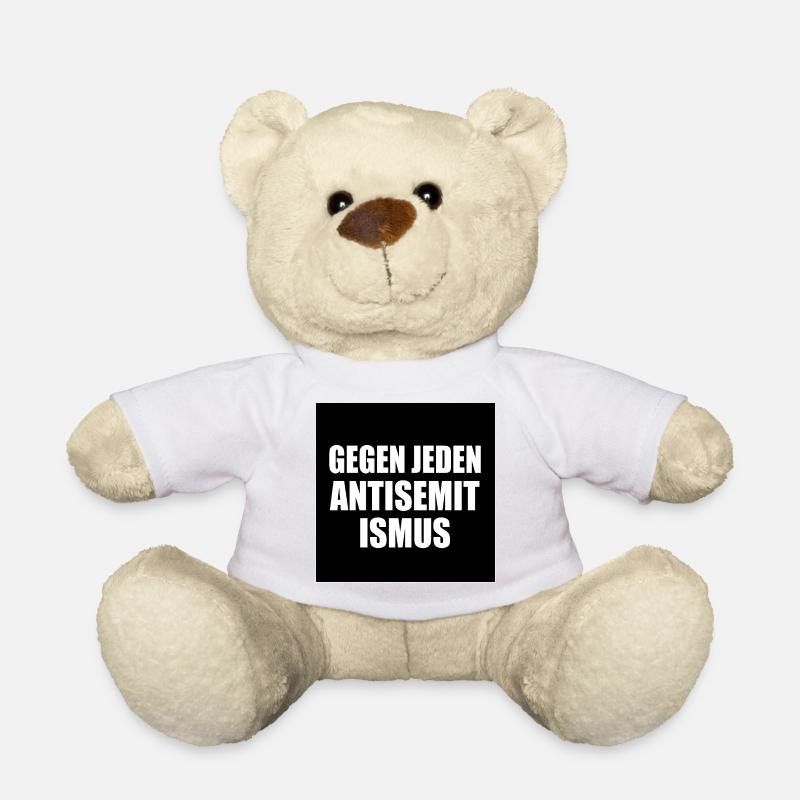 Gegen jeden antisemitismus - Teddy - Weiß