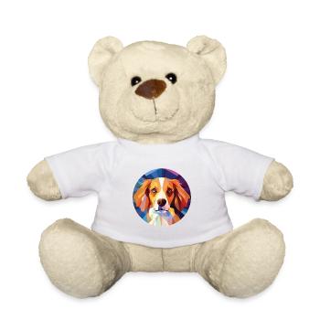 Nederlandse Kooikerhondje Dog Breed Aquarelle - Nounours - blanc - Devant