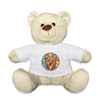 Berger Picard race chien aquarelle illustration - Nounours - blanc - Devant