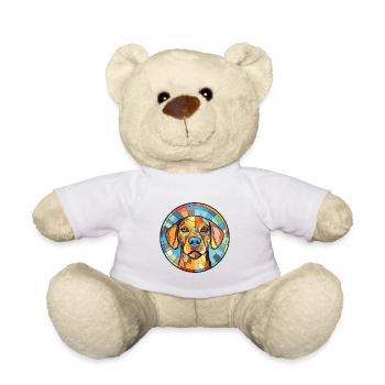 Hamiltonstovare Hunderasse Aquarell Illustration - Teddy - Weiß - Vorne