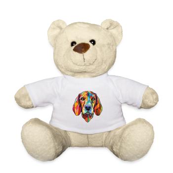 Stephens Cur Scent chien race chien aquarelle - Nounours - blanc - Devant
