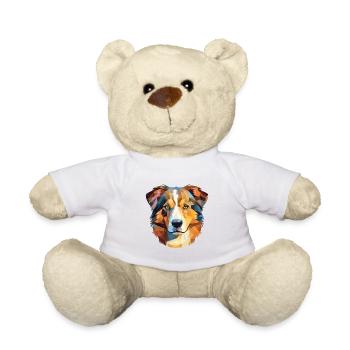Chien de berger gallois chien race aquarelle Illustration - Nounours - blanc - Devant