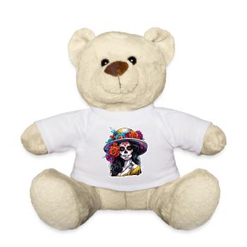 La Catrina / Dia de Muertos / Tatouage / Culture - Nounours - blanc - Devant