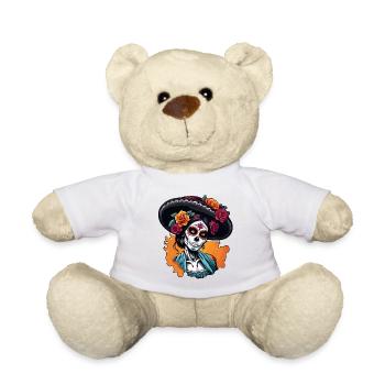 La Catrina / Dia de Muertos / Tatouage / Culture - Nounours - blanc - Devant