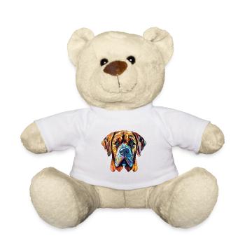 Majorque Mastiff chien race aquarelle Illustration - Nounours - blanc - Devant