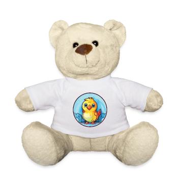 Poussin Coloré Aquarelle Animal Animal De Compagnie Illustration - Nounours - blanc - Devant