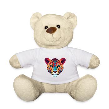 Gepard bunte Aquarell-Tier-Illustration - Teddy - Weiß - Vorne
