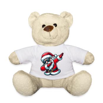 Weihnachtsmann mit Sonnenbrille Xmas Kostüm - Teddy - Weiß - Vorne