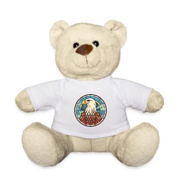 Adler buntes Aquarell Tier Haustier Illustration - Teddy - Weiß - Vorne