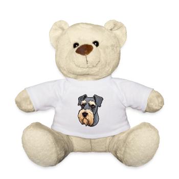 Mittelschnauze Chien Race Cartoon Kawaii Illustrati - Nounours - blanc - Devant