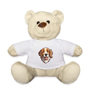 Hygenhund chien race dessin animé kawaii illustration - Nounours - blanc - Devant