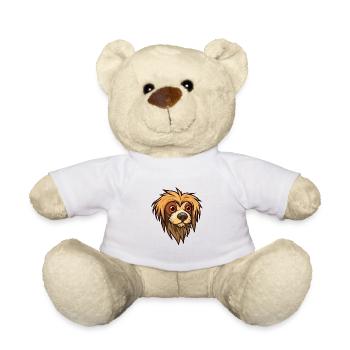 Griffon Nivernais Hunderasse Cartoon Kawaii Illustr - Teddy - Weiß - Vorne