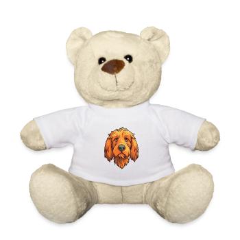 Fauve de Bretagne Hunderasse Cartoon Kawaii Illustration - Teddy - Weiß - Vorne