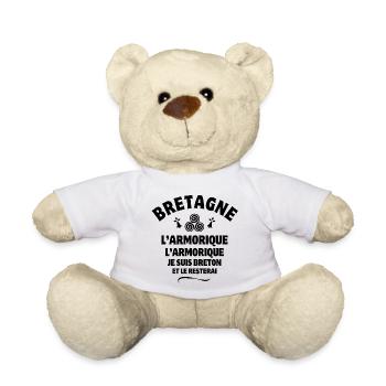 Brittany, Breton, Armorica - Teddy Bear - white - Front