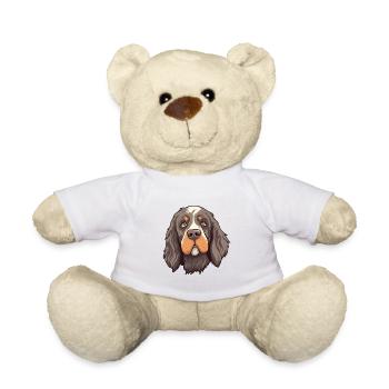 Portugiesischer Wachhund Rasse Cartoon Kawaii Illus - Teddy - Weiß - Vorne