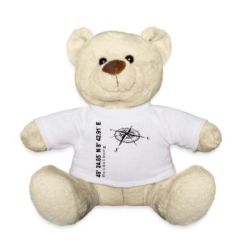 Koordinaten Heidelberg - Teddy - Weiß - Vorne