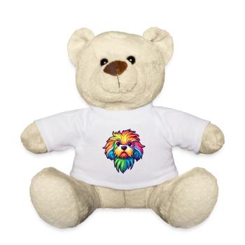 Briquet Griffon Vendéen Chien Race Cartoon Kawaii I - Nounours - blanc - Devant