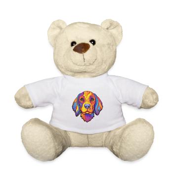 Deutsche Bracke Race De Chien Cartoon Kawaii Illustrat - Nounours - blanc - Devant