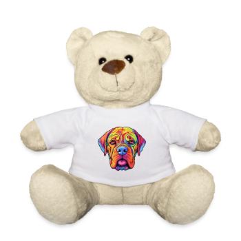 Dogue De Bordeaux race de chien Cartoon Kawaii Illustr - Nounours - blanc - Devant