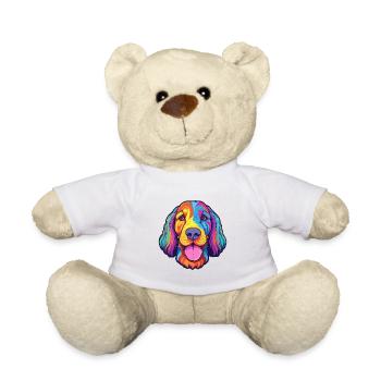 Laufhund Hunderasse Cartoon Kawaii Illustration - Teddy - Weiß - Vorne